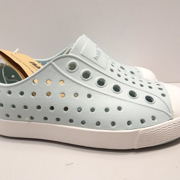 NWT Native Jefferson Skip Blue Shell White Water Play Shoes Size C 7 - Picture 2 of 7